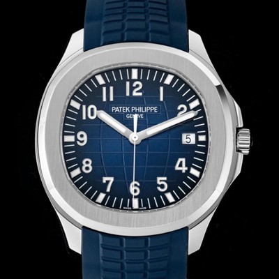 파텝필립 남성용 아아쿠아넛 럭셔리 스포츠워치 Ref. 5168G-001 42mm 오토매틱 Cal.26-330 타입 블루 엠보싱 다이얼 pat2223 Ⅳ