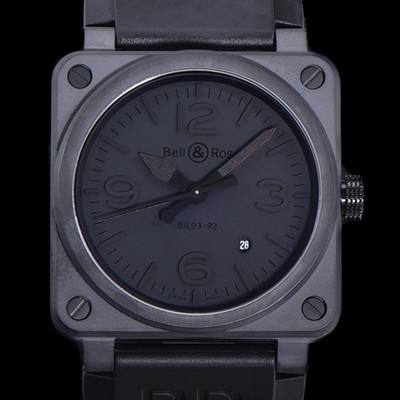 벨엔로즈 남성용 BR03-92 다이버 세라믹 오토매틱 9015 타입 42mm 우레탄줄 블랙 다이얼 bel80300 Ⅳ