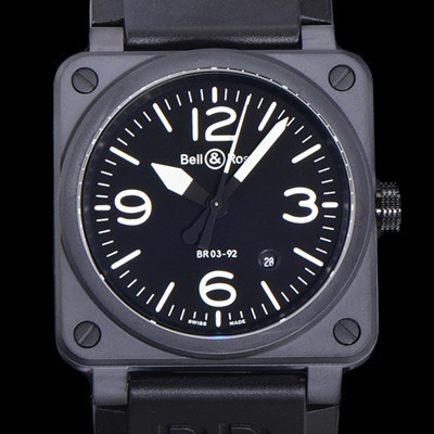 벨엔로즈 남성용 BR03-92 다이버 세라믹 오토매틱 9015 타입 42mm 우레탄줄 블랙 다이얼 bel80301 Ⅳ