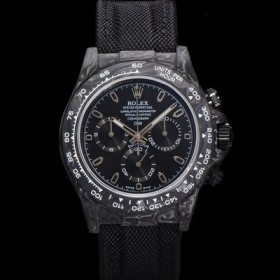 로렉스남성용 데이토나 DIW 포지드카본 커스텀 40mm 크로노그래프 오토매틱 Cal.4130 무브먼트 블랙 다이얼 ROL11355 Ⅳ
