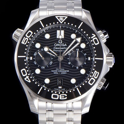 오메가 남성용 씨마스터 디버 300M 코엑시얼 크로노그래프 P. 9900타입 44mm 메탈줄 블랙다이얼   omg18072 Ⅳ