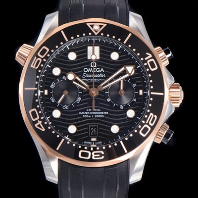 오메가 남성용 씨마스터 디버 300M 코엑시얼 크로노그래프 P. 9900타입 44mm 메탈줄 블랙다이얼   omg86713 Ⅳ