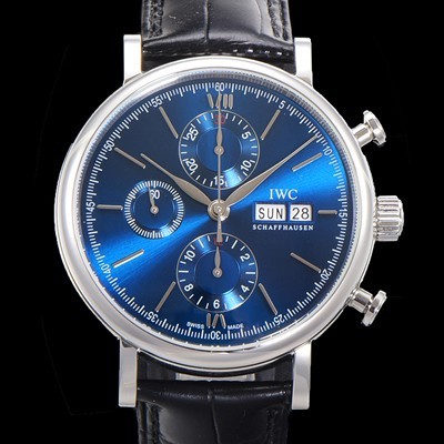아이더블유씨 남성용 포르토피노 IW391019 오토매틱 무브먼트 42미리 블루 다이얼 IWC71014 Ⅳ