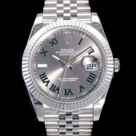 로렉스 남성용 904L스틸!! 2022신형 데이저스트 41mm II m126334 그레이 다이얼 로마인덱스 스틸 브레이슬릿 신형 Cal.3235 오토매틱 무브먼트 ROL06117 Ⅳ