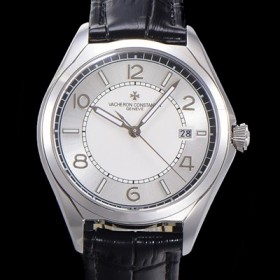 바쉐론 콘스탄틴 남성용 피프티식스 Ref.4600E 오토매틱 1326 타입 40mm 가죽줄 실버 다이얼  vac1213 Ⅳ