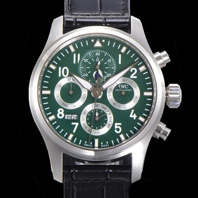 아이더블유씨 남성용 파일럿 41mm 오토매틱 89630 타입 가죽줄 그린다이얼 iwc1531 Ⅳ