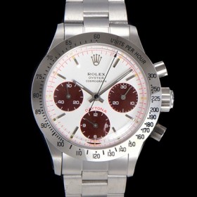 로렉스 남성용 1965년 모델 클래식  코스모그래프 데이토나  Ref.6239 수동감기/기계식 37mm 스크류 다운 푸셔 메탈줄 화이트다이얼 rol2599 Ⅳ