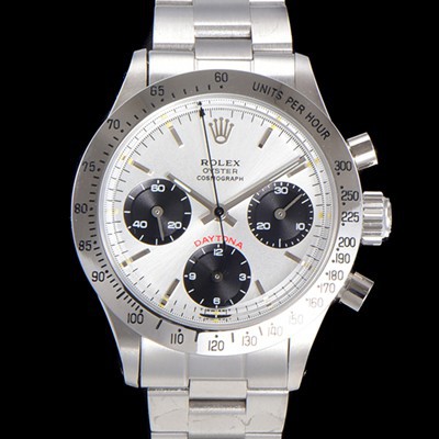 로렉스 남성용 1965년 모델 클래식  코스모그래프 데이토나  Ref.6239 수동감기/기계식 37mm 스크류 다운 푸셔 메탈줄 화이트다이얼 rol5319 Ⅳ