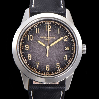 파택필립 남성용 칼라트라바 Ref.5226G-001 오토매틱 Cal.26-330 S C 타입 40mm 가죽줄 틱스처드 그레이다이얼 pat28702 Ⅳ