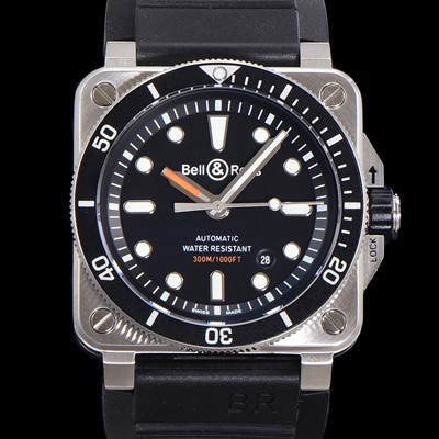 벨엔로즈 남성용 BR03-92 다이버 스틸 오토매틱 ETA2836-2 타입 42mm 우레탄줄 블랙다이얼 bel70847 Ⅳ