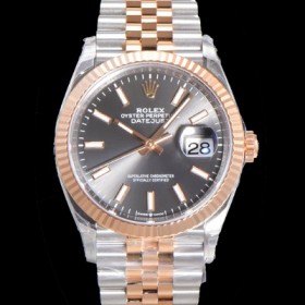 로렉스 남성용 904L스틸!! 2023신형 데이져스트 36mm II m126231 !! 로즈골드 그레이 다이얼 브레이슬릿 신형 Cal.3235 오토매틱 무브먼트 ROL19323 Ⅳ