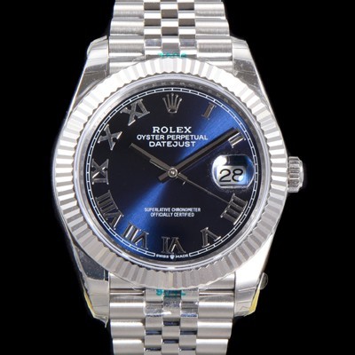 로렉스 남성용 904L스틸!! 2022신형 데이저스트 41mm II m126334 블루 다이얼 로마 인덱스 스틸 브레이슬릿 신형 Cal.3235 오토매틱 무브먼트 ROL06135 Ⅳ