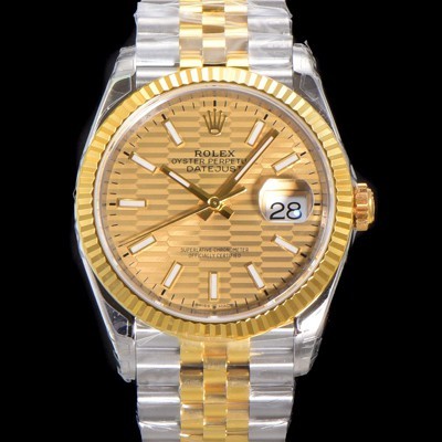 로렉스 남성용 904L스틸!! 2023신형 데이져스트 36mm II M126233-0039 !! 18K 옐로골드 골드다이얼 브레이슬릿 신형 Cal.3235 오토매틱 무브먼트 ROL29321 Ⅳ