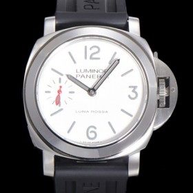 파네라이 남성용 루미노르 PAM01342 화이트 다이얼 44mm 오토매틱 수동형 무브먼트 PAN4827 Ⅳ
