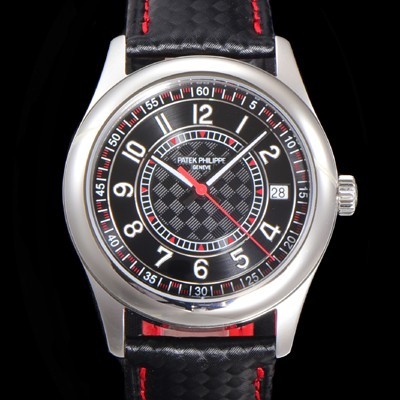 파택필립 남성용 칼라트라바 Ref.6007G-010 오토매틱 Cal.324 타입 40mm 가죽줄 블랙다이얼 pat78245 Ⅳ
