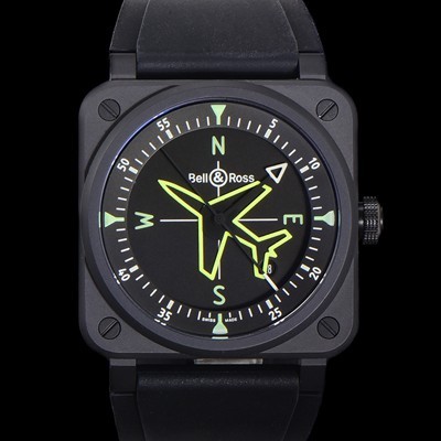 벨엔로즈 남성용 BR03A 오토매틱 2892타입 42mm 세라믹 우레탄줄 블랙 다이얼 bel4106 Ⅳ