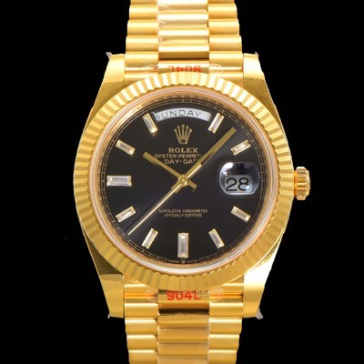 로렉스 남성용 데이데이트 m228238-0004 18K 옐로우골드 40mm 오토매틱 Cal.3255 타입 블랙 다이얼 rol5301 Ⅳ