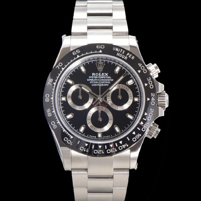 로렉스 남성용 코스모그래프 데이토나 m116500ln-0002 세라믹 베젤 40mm 크로노그래프 7750 오토매틱 무브먼트 블랙 다이얼 rol5319 Ⅳ