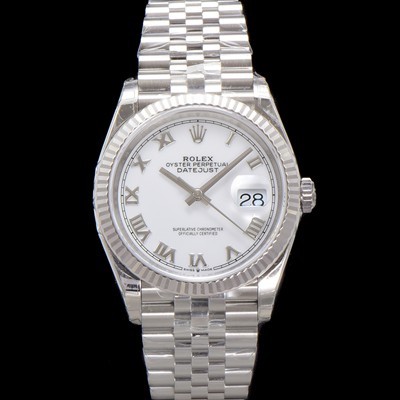 로렉스 남성용 904L스틸!! 신형 데이저스트 36mm II m126234-0025 오토매틱 Cal.3235 무브먼트 로마인덱스 화이트 다이얼 rol5385 Ⅳ