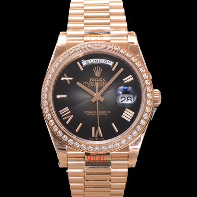 로렉스 남성용 New 데이데이트 m228345rbr-0025 무게187g 18K 로즈골드 40mm 오토매틱 Cal.2836-2 타입 다이아몬드/슬레이트 옴브레 다이얼 rol5401 Ⅳ