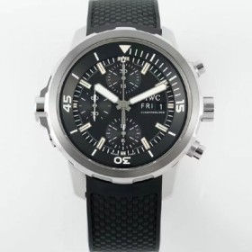 아이더블유씨 남성용 아쿠아타이머 IW376803 크로노그래프 베스트 에디션 44mm 오토매틱 무브먼트 블랙 다이얼 iwc4113 Ⅳ