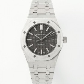 오데마피게 남성용 하이엔드 15450ST 로얄오크 37mm 오토매틱 Cal.3120무브먼트 그레이 와플 다이얼 aud6521 Ⅳ