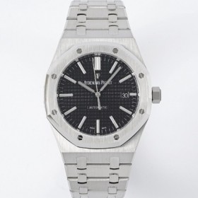 오데마피게 남성용 15400ST.OO.1220ST.01 로얄오크 41mm 오토매틱 Cal.3120무브먼트 블랙 와플 다이얼 aud6524 Ⅳ