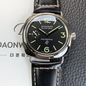 파네라이 남성용 라디오미르 PAM00754 블랙 씰 로고 45mm 오토매틱 Cal.P.6000타입 블랙 다이얼 pan5241 Ⅳ