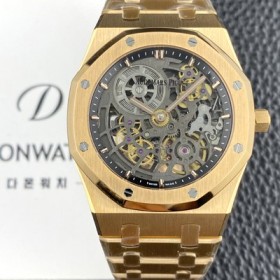 오데마피게 남성용 로얄오크 16204OR.OO.1240OR.03 엑스트라 씬 오픈워크 18K 로즈골드 39mm 오토매틱 Cal.7124타입 스켈레톤 다이얼 aud6585 Ⅳ