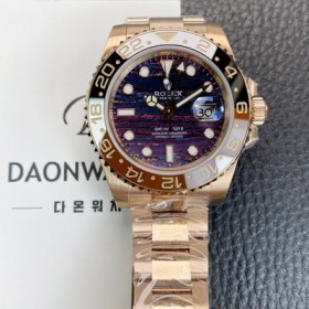 롤렉스 남성용 GMT-마스터 126715CHNR 타이거 아이언 18K 로즈골드 오토매틱 Cal.3285타입 브라운 다이얼 rol5613 Ⅳ